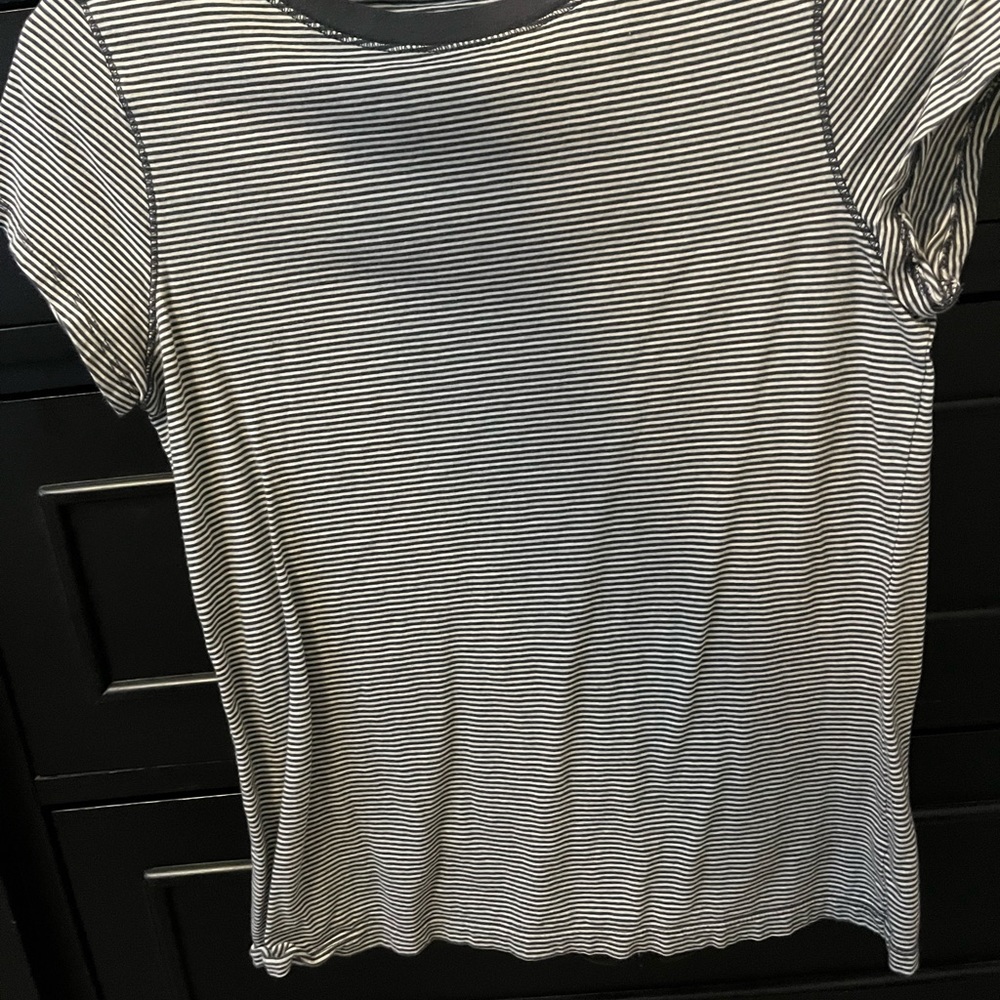 Grey& White Striped Tshirt